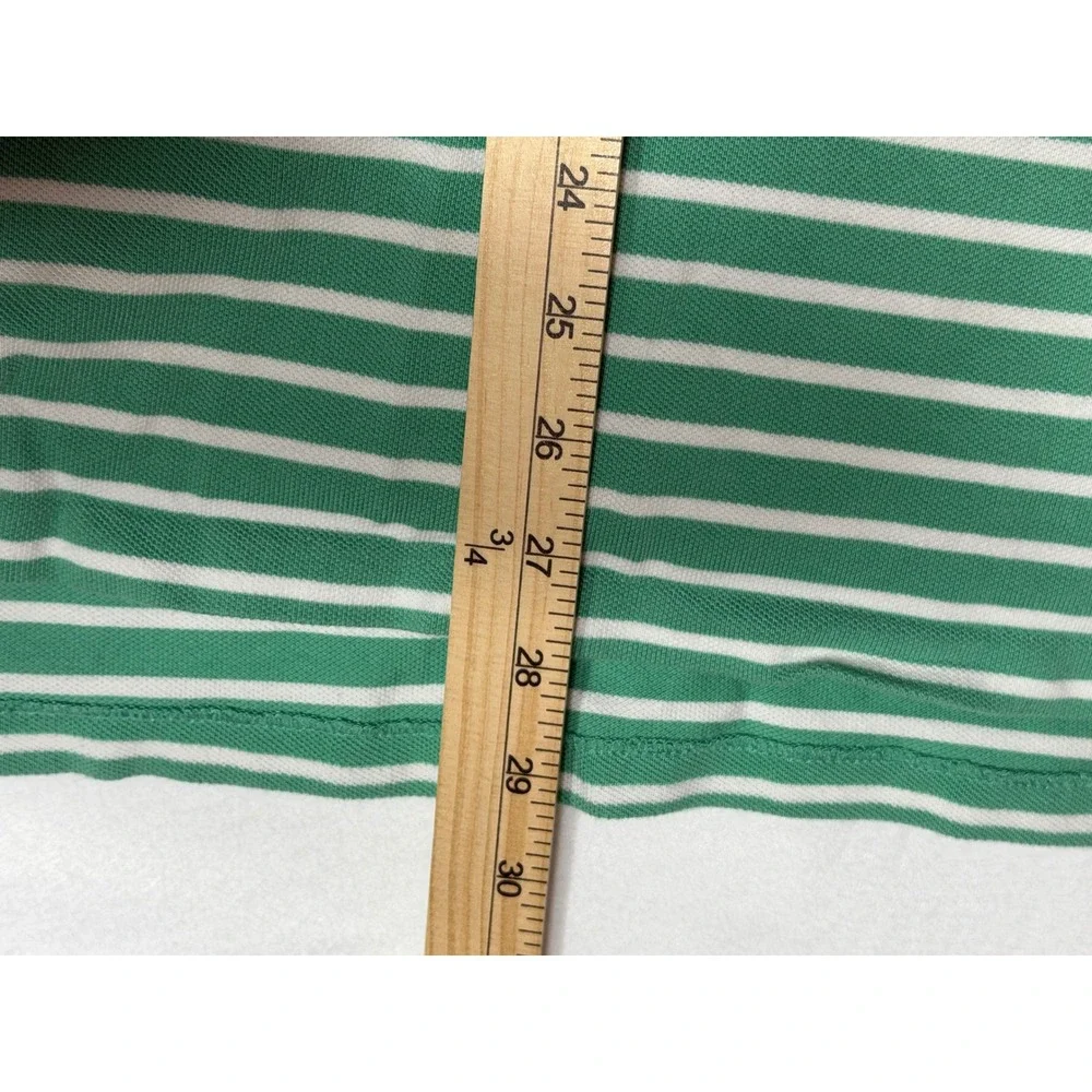 Polo Ralph‎ Lauren Men Custom Fit Striped Polo Shirt Green White Size XL